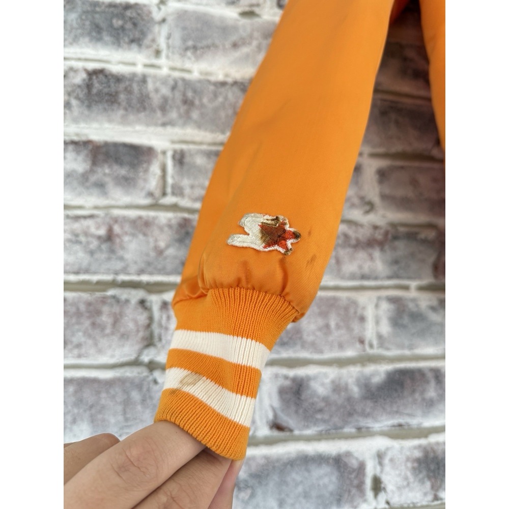 Vintage Tennessee Volunteers Satin Jacket Mens M Vols Satin Starter Orange - Picture 14 of 16